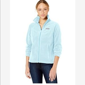 2 columbia soft 100% polyester full zip jackets